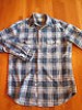  J Crew Blue Flannel Plaid Check Shirt Light Blue Small Slim 