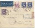  Spain Civil War 1939 Huelva to Argentina Censored Airmail Cover 