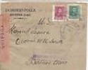  Spain Civil War 1939 Censored Quiroga to Argentina Cover 