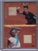  2012 Ace Authentic Grand Slam 3 Novak Djokovic Rafael Nadal Dual Swatch Ball 