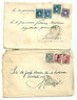  Espagne Timbres Sur Enveloppes Tampon Colegio de San Juan Bautista 2 Scans 