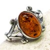  Gorgeous Natural Baltic Amber 925 Sterling Silver Ring Size 7 25 