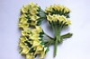  36 x Lily Flowers Silk Flower Wedding Make Artificially Yellow Color 2 3 Inches 