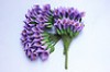  36 x Lily Flowers Silk Flower Wedding Make Artificially Purple Color 2 3 Inches 