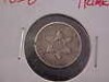  1852 USA Three Cent Piece Silver Coin 