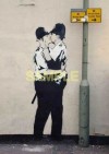  Banksy Beso Polis Edic 300 Num Lap Cert 