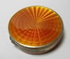  Superb Art Deco Silver Orange Enamel Snuff Pill Box No Reserve 