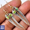  SE60695 Two Tone Ethiopian Opal Peridot 925 Sterling Silver Earrings Jewelry 