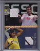  2012 Ace Authentic Grand Slam 3 Novak Djokovic Rafael Nadal Dual Shirt Swatch 