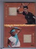  2012 Ace Authentic Grand Slam 3 Novak Djokovic Rafael Nadal Dual Swatch Ball 