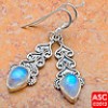  Rainbow Moonstone 925 Sterling Silver Earrings 1 3 4