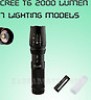  CREE XM L T6 LED 2000 Lumen Taschenlampe Zoomable 26650 18650 Flashlight 