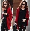  New Ladies' Fashion Bat Sleeve Cashmere Shawls Sweater Loose Jacket Cardigan 