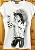  Michael Jackson T Shirt White Bad Concert Pose 