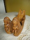  Vintage Coco Joe's Hapawood Tiki Canoe Ashtray Made in Hawaii Made to Hold Jelly 