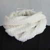  White Xmas Warm Winter Women Knitting Wool Corn Dot Scarf Neckerchief Shawl O 