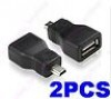  2pcs USB A USB2 0 Female to 5PINS MiniUSB Male F M Connector Converter Adapter 