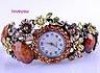  Unisex Elegant Protective Color Swarovski Crystal Bracelet Watch 