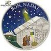  Andorra 2011 5 Diners Merry Christmas Bon Nadal Silver Proof 