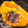  DeTomaso Edoardo Solar Orange Herrenuhr Silikon 3 ATM Neu 