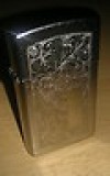  Zippo Venetian Lighter Slim Silver Chrome Blank No Inscription Light Wear 