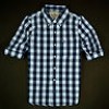  2012 Mens Hollister Plaid Button Down Shirt Size L Large 