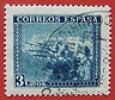  1938 Ejercito Y Marina Ed 849 º 3c Azul Matasellos Correo Franquicia 