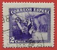  1938 Ejercito Y Marina Ed 849 º 2c Viol Matasellos Correo Franquicia 