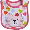  B12B 1 Piece 3LAYERS Waterproof Boy Girl Baby Infant Toddler Cute Cotton Bibs 