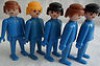  Playmobil 5259 Cinco Figuras 1ªEPOCA Azules 