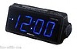  Radio reloj Despertador Con Pantalla LED Azul Clocky 255 Black Con Sleep Snooze 