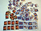  U s Used $ 45 Christmas Stamps 100 Total on Paper 