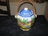  Vintage 1930s NHP China Pottery Art Deco Biscuit Barrel Storage 