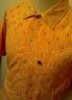  The North Face Orange Short Sleeve Button Down Shirt 100 Cotton Size Medium 