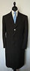  Mens Black Paul Smith Wool Coat Size XL Extra Large 