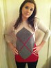  Mango Stylish Woolen Red White Grey Designer Jumper Smart or Casual Size S 