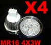  4pcs x Cool White 12W MR16 LED Energy Saving Spotlight Bulb Light Lamp DC12V 