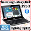  Aluminum Cover Case Bluetooth Keyboard for Samsung Galaxy TAB2 10 1 P5100 P5110 