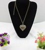  Vintage Style Punk Gothic Wind Retro Cute Hollow Flower Heart Pendant Necklace 