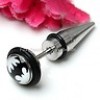  1pc Bat Steel Spike Screw Men Taper Earring Stud Cool 