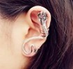  New Anti Silver Retro Gothic Charm Warp Cobra Snake Cuff Ear Clip Earring Stud 