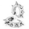  Silver Spike Punk Stainless Steel Stud Earrings LP11 103 