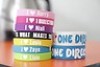  9x Cool UK Super Star One Direction Silicone Wristband Bracelets Big Fans Rubber 