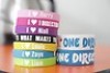  9x Cool UK Super Star One Direction Silicone Wristband Bracelets Big Fans Rubber 