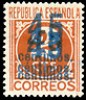  Spain 1938 Edi 744 HHH Variety Triple Overprint Mint Hinged RARE 