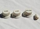  1991 USA Fender 57 62 RI Strat Stratocaster Volume Tone Control Knobs Tip 