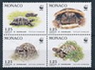  E7468 Monaco WWF Turtles Nice Very Fine MNH Set 