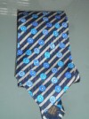  New Valentino Blue Floral Suit Tie 