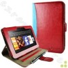  Caseen Red Blue Case Cover w Cards Holder for Amazon Kindle Fire HD 7 Tablet 