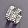  Classy 9K White Gold Filled Womens Huggie Hoop Earrings Z695 